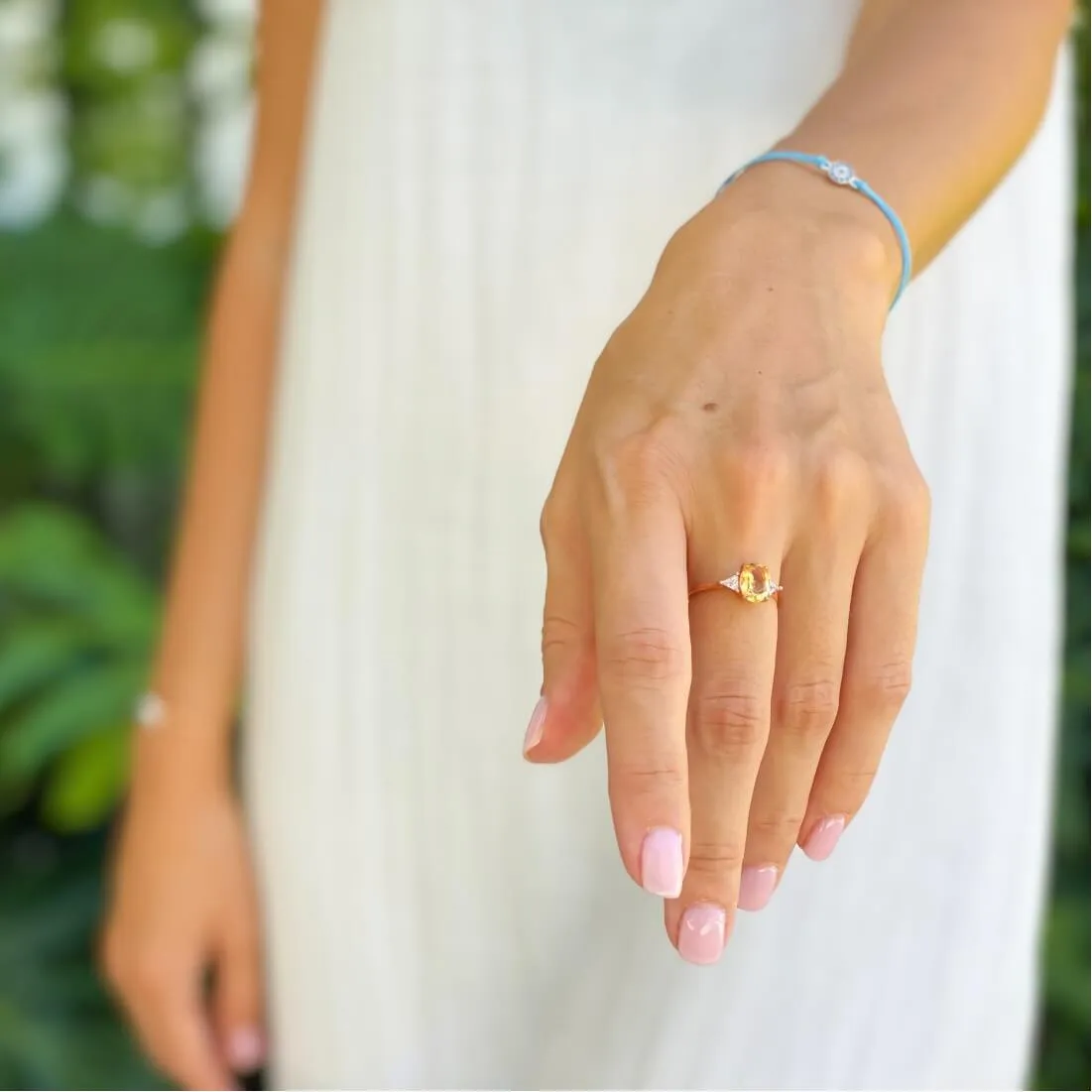 Citrine Ring – 14K Rose Gold